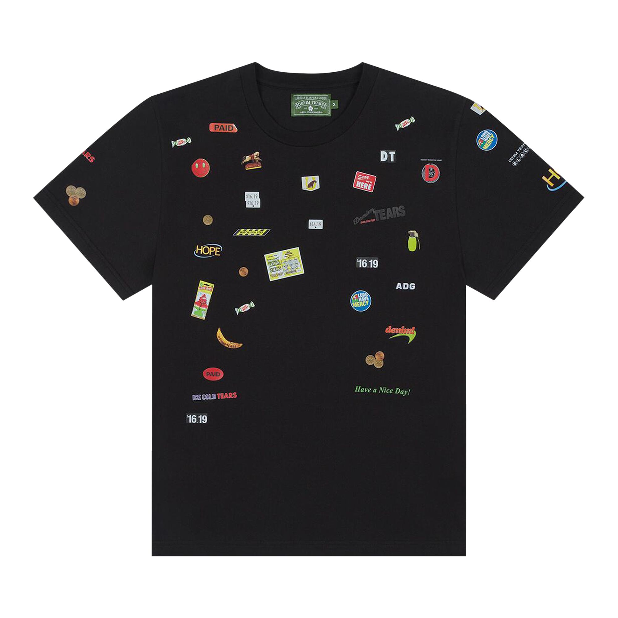 Pre-owned Denim Tears Sweet Corner Tee 'black' | Men's Size Xxl