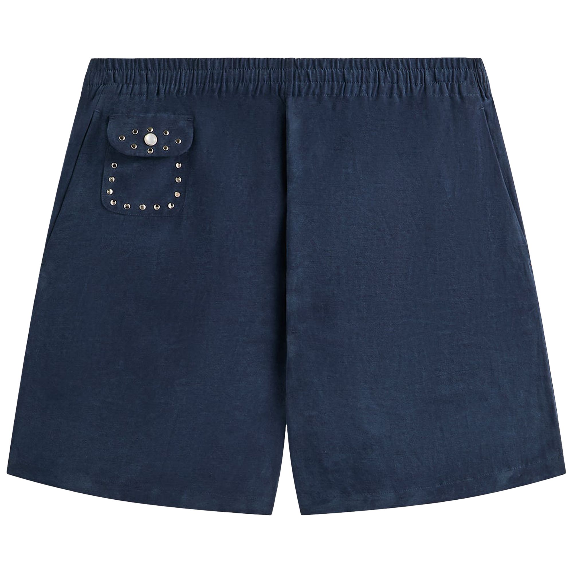 Pre-owned Kith & Kin Cupro Linen Kellen Short 'nocturnal' | Blue | Men's Size Xxl