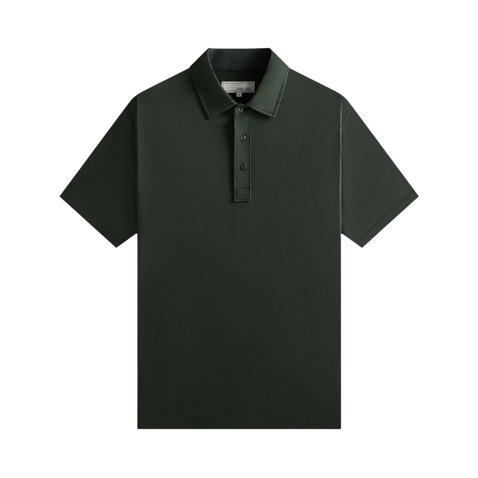 Pre-owned Kith & Kin Pima Jersey Short-sleeve Heathrow Polo 'taiga' | Green | Men's Size L