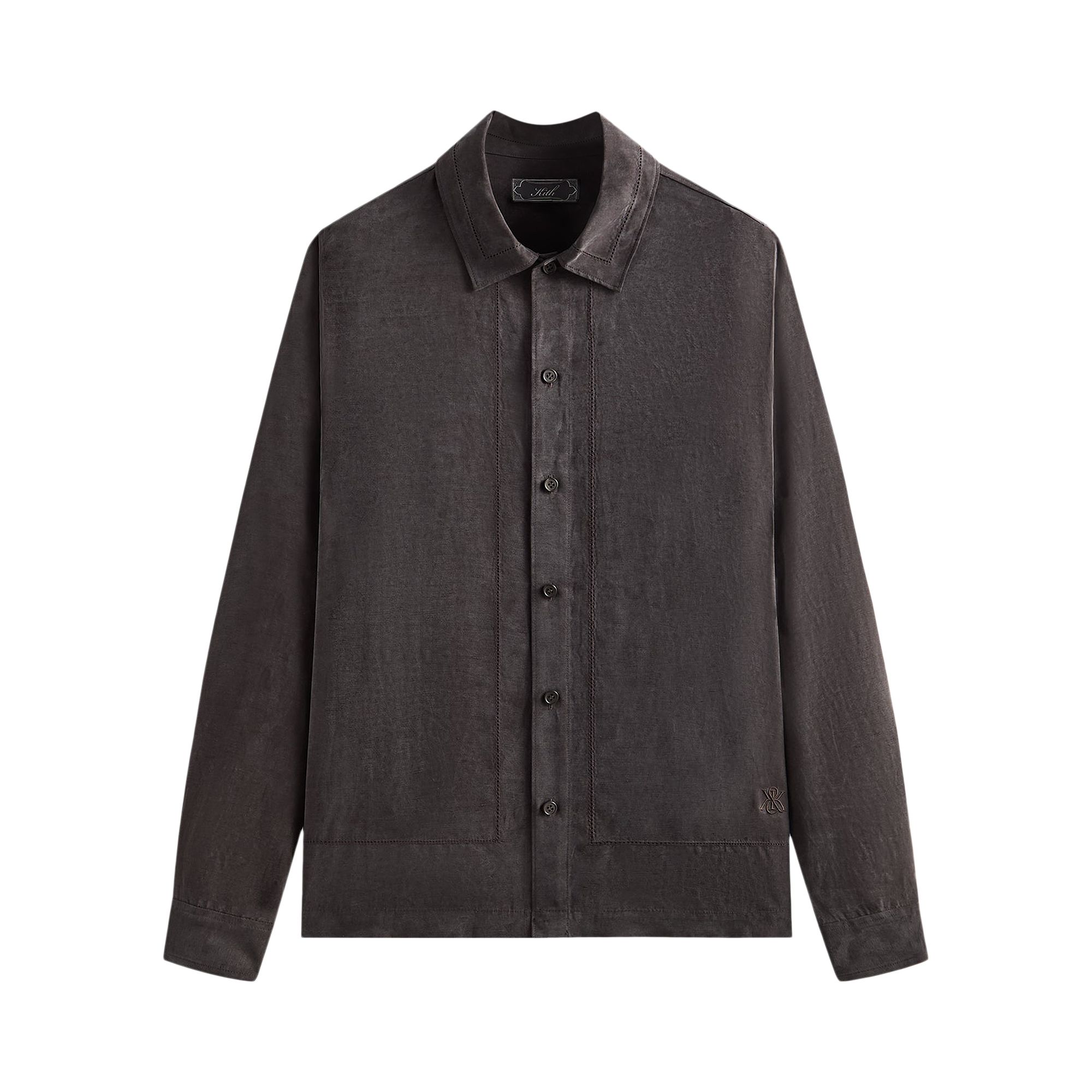 Pre-owned Kith Ainslie Buttondown 'kindling' | Brown | Men's Size Xl