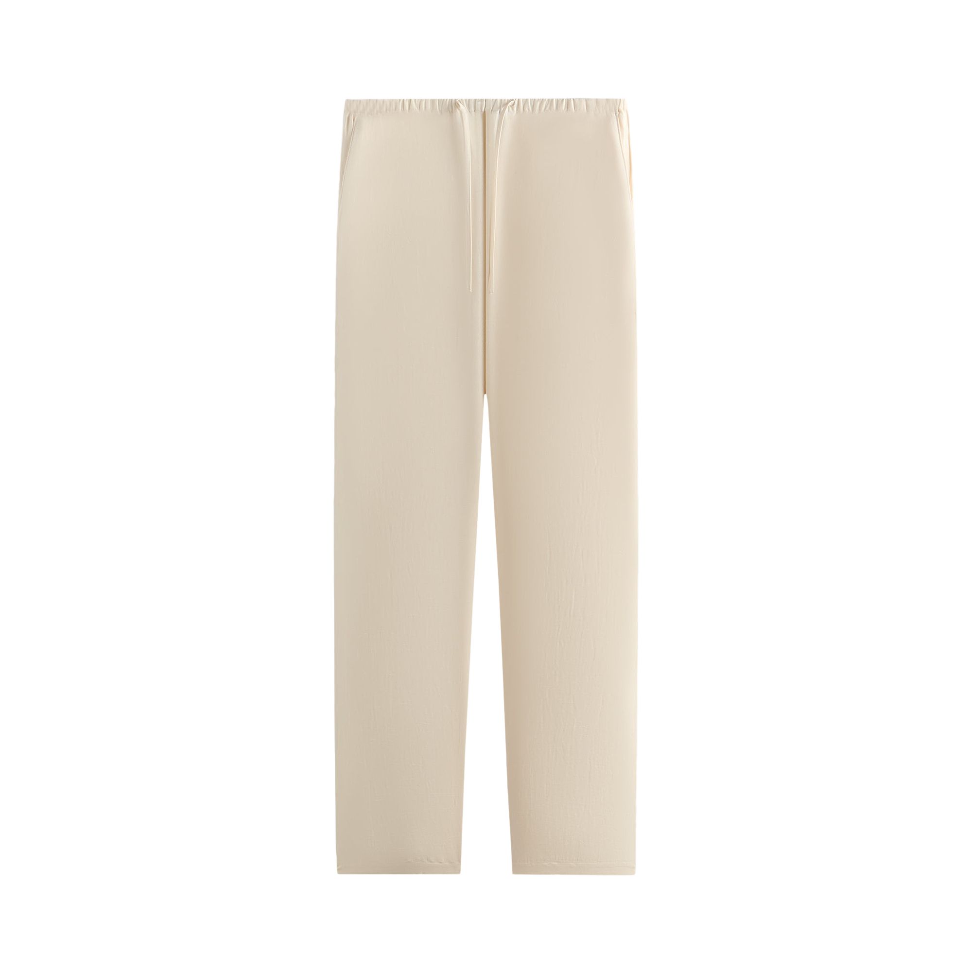 Pre-owned Kith Cupro Linen Grayson Pant 'sandrift' | White | Men's Size Xxl