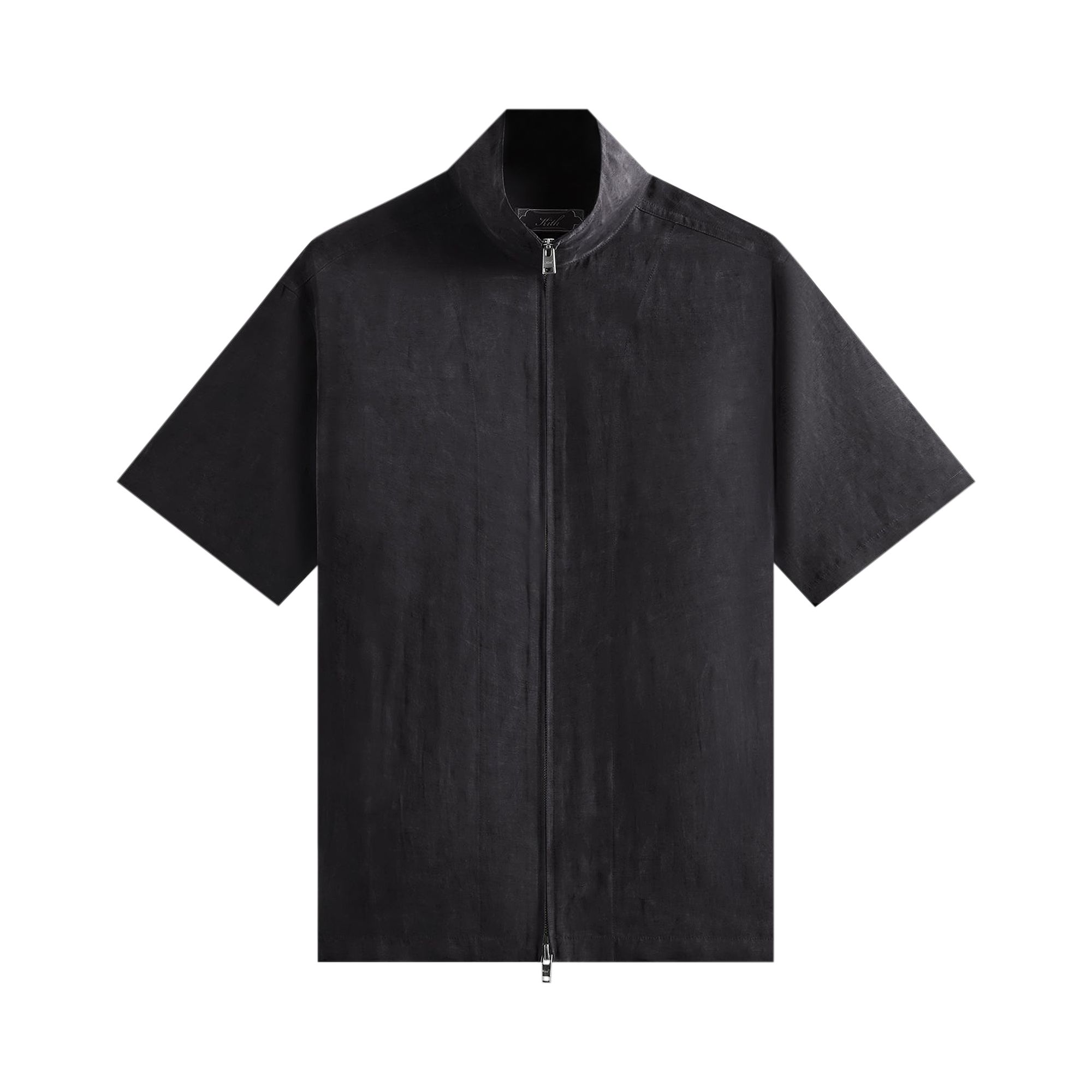 Pre-owned Kith Colton Zip Up Shirt 'black' | Men's Size L