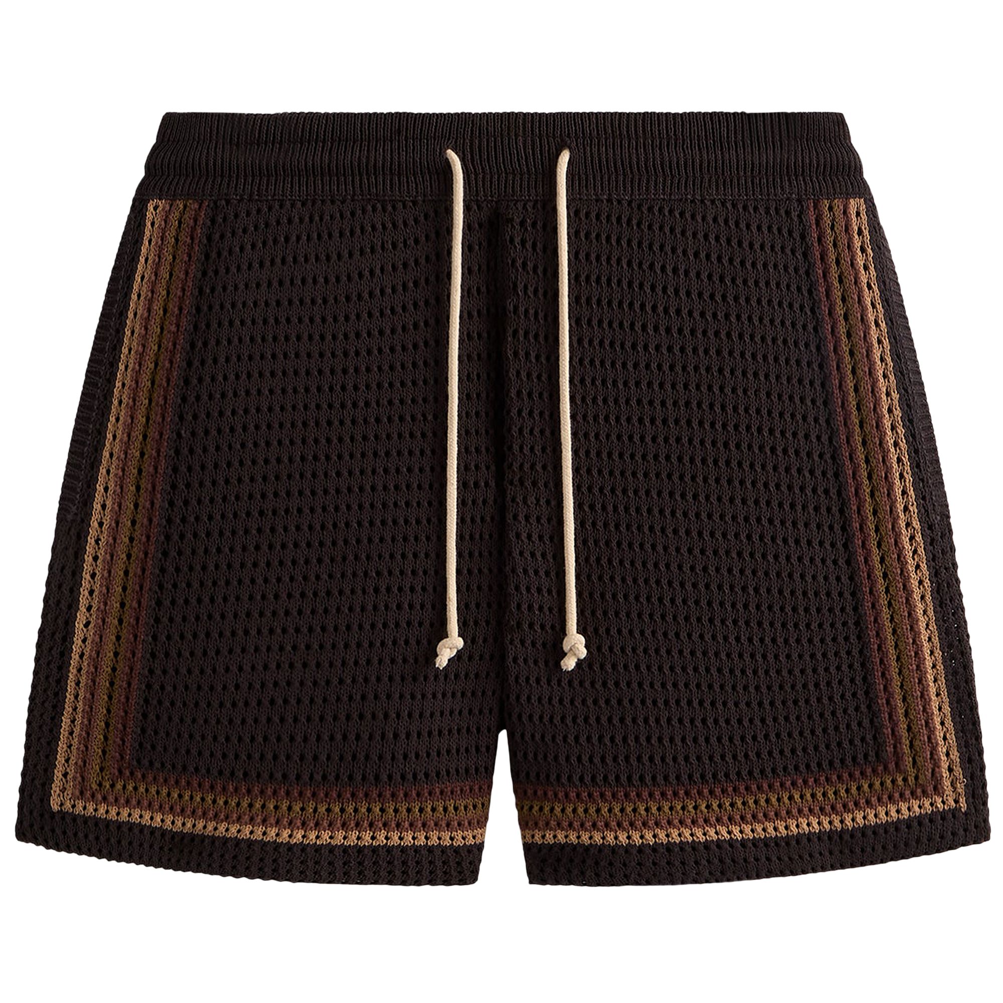 Pre-owned Kith Crochet Curtis Short 'kindling' | Brown | Men's Size Xxl