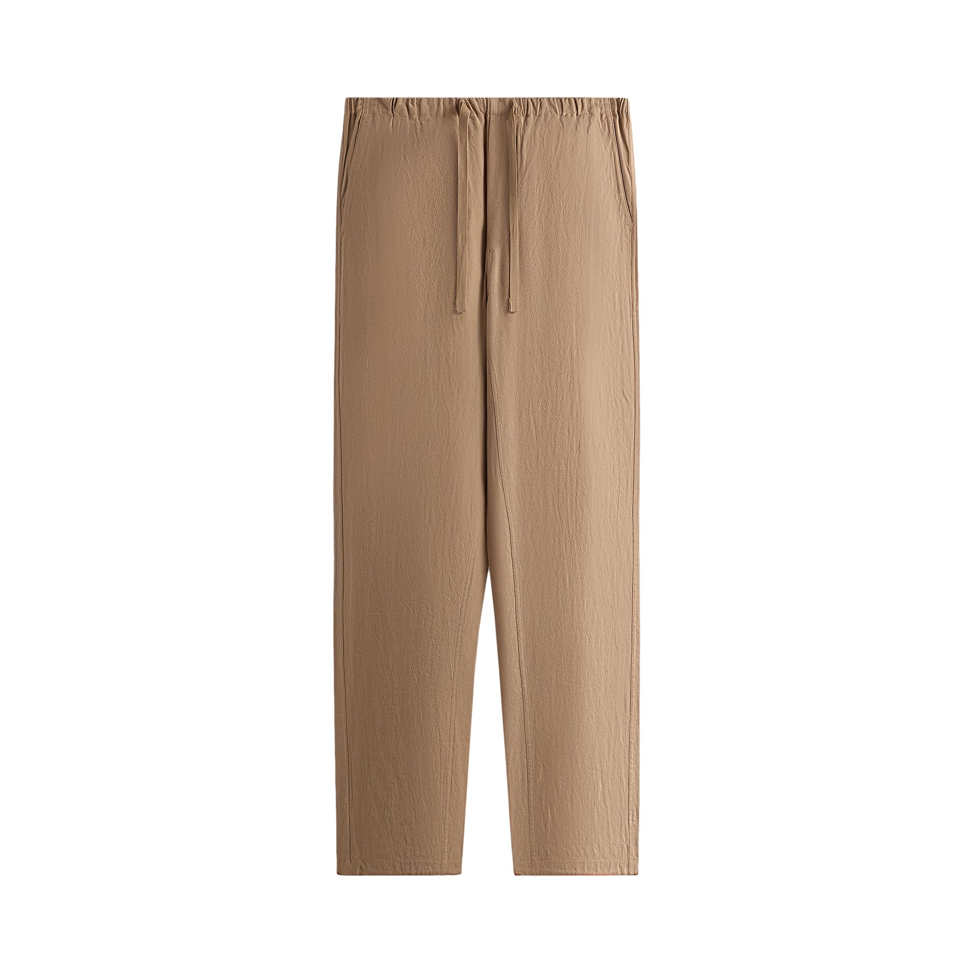 Pre-owned Kith Cotton Linen Landry Pant 'series' | Tan | Men's Size Xxl In Brown