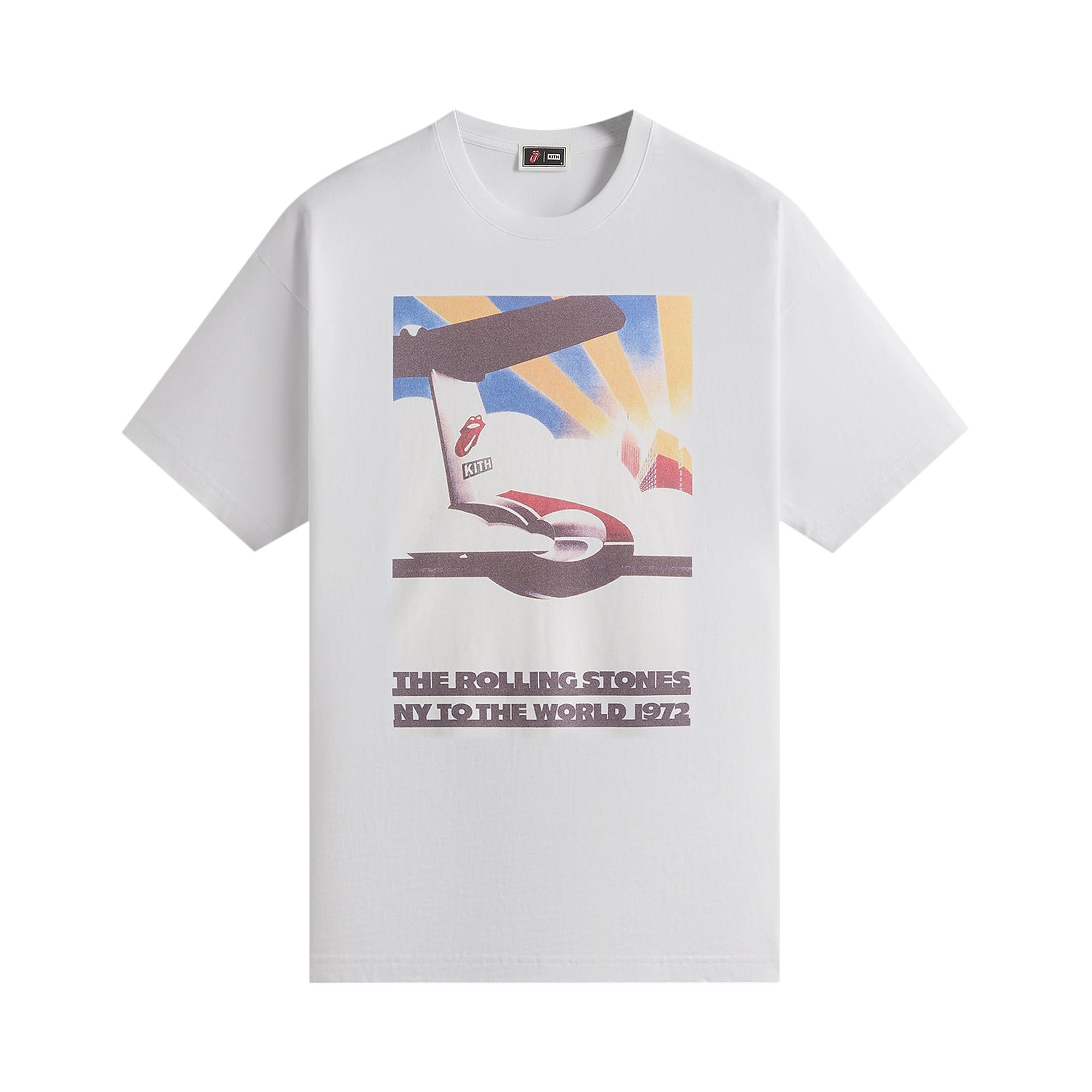 Pre-owned Kith For The Rolling Stones New York 1972 Poster Tee 'white' | Men's Size Xl