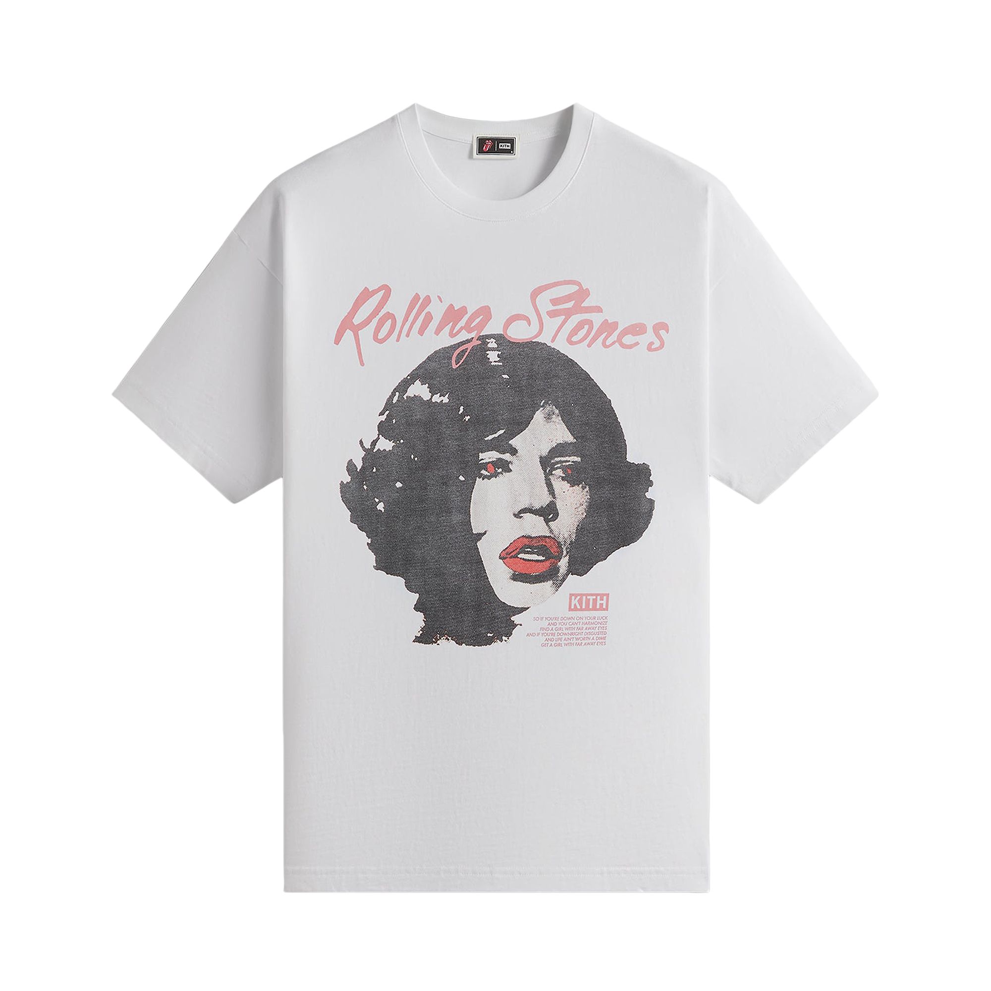 Pre-owned Kith For Rolling Stones Far Away Eyes Vintage Tee 'white' | Men's Size M
