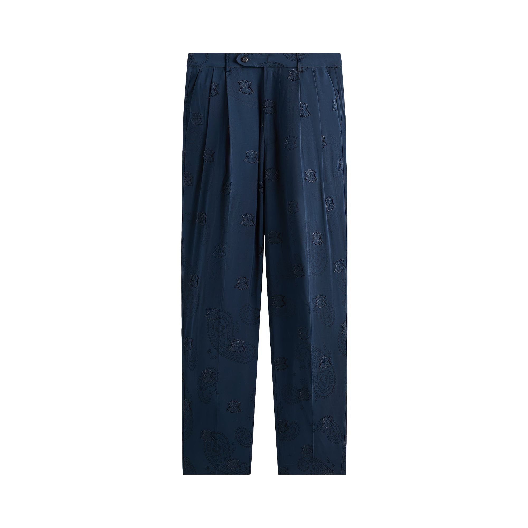 Pre-owned Kith Kylan Pleated Trouser 'nocturnal' | Blue | Men's Size 48