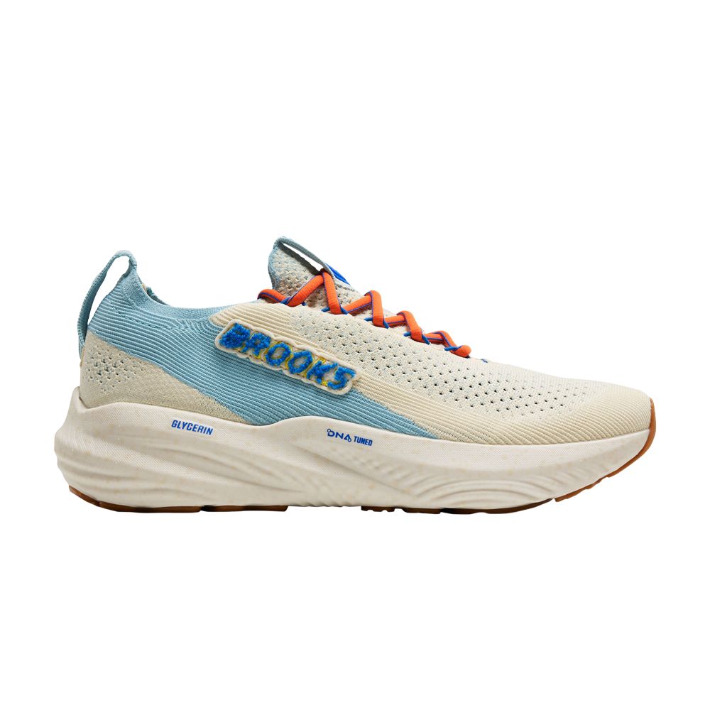 Pre-owned Brooks Glycerin Stealthfit 22 'palace Seed Pearl' | Cream | Men's Size 8 In White
