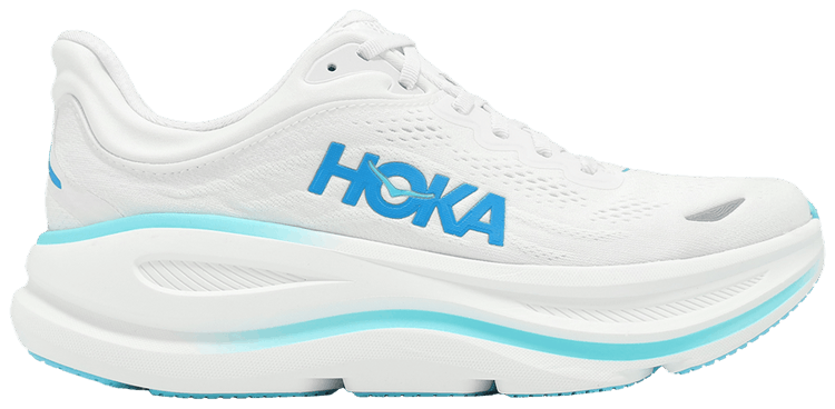 HOKA Bondi 9 White Blue