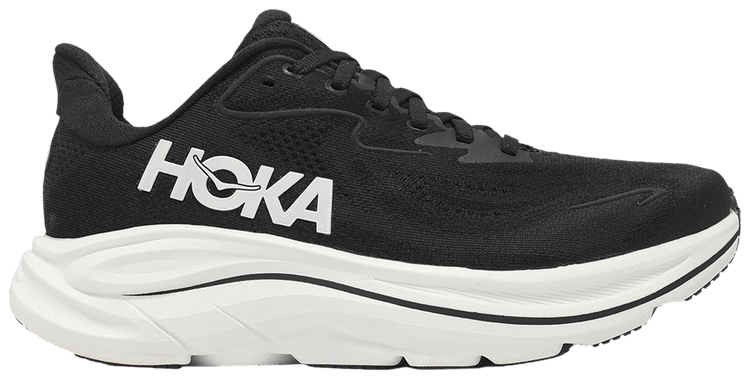 HOKA Wmns Clifton 10 Wide Black White