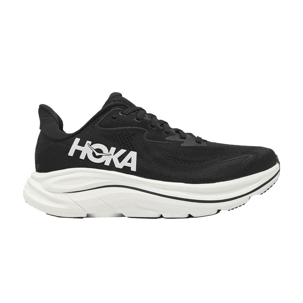 Pre-owned Hoka Wmns Clifton 10 Wide 'black White' | Women's Size 5