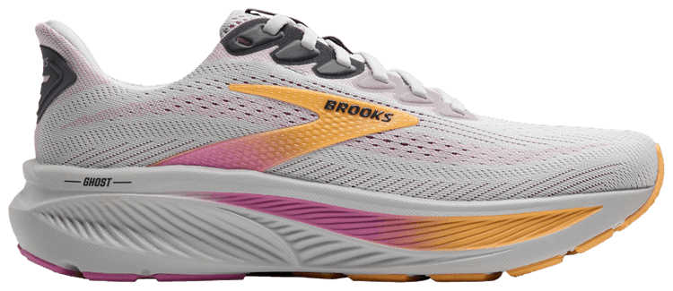 Brooks Wmns Ghost 17 Wide Oyster Apricot Pink