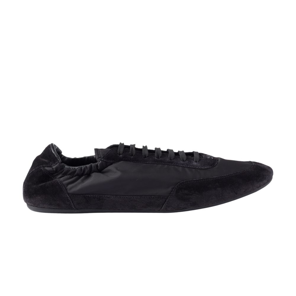 Pre-owned Prada Wmns Collapse Re-nylon And Suede Sneaker 'black' | Women's Size 2.5