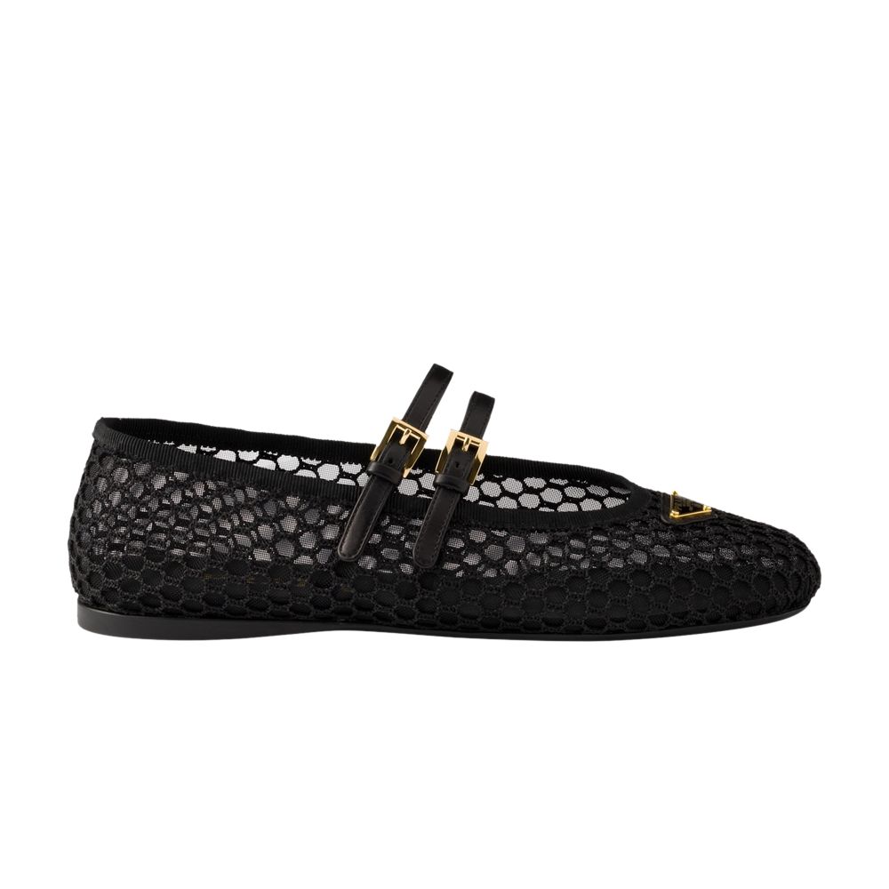 Pre-owned Prada Wmns Mesh Ballerinas 'black' | Women's Size 5