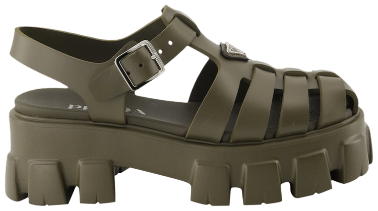 Prada Wmns Foam Rubber Sandal Military