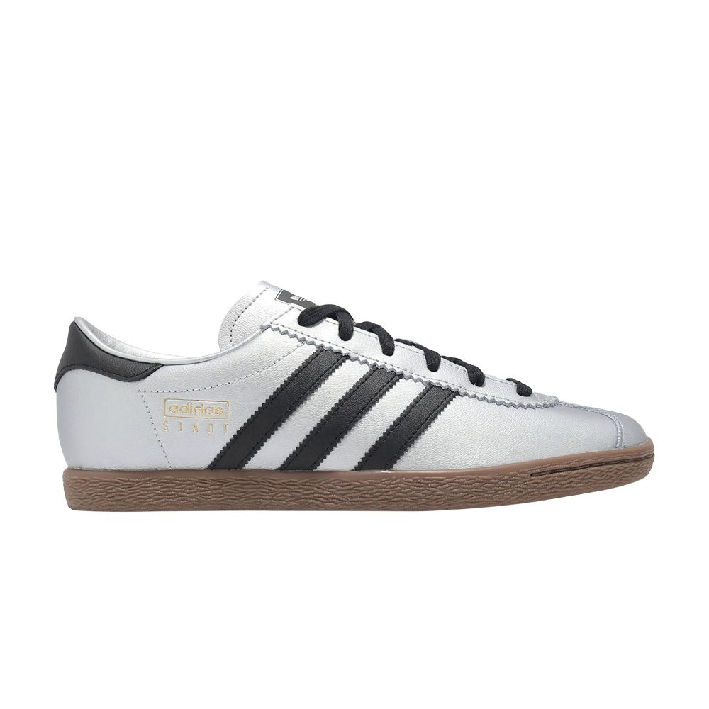 adidas Stadt 'Silver Metallic Black' | Men's Size 5.5 - JR9563