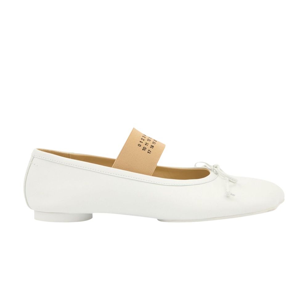Pre-owned Mm6 Maison Margiela Wmns Anatomic Ballerinas 'white' | Women's Size 37