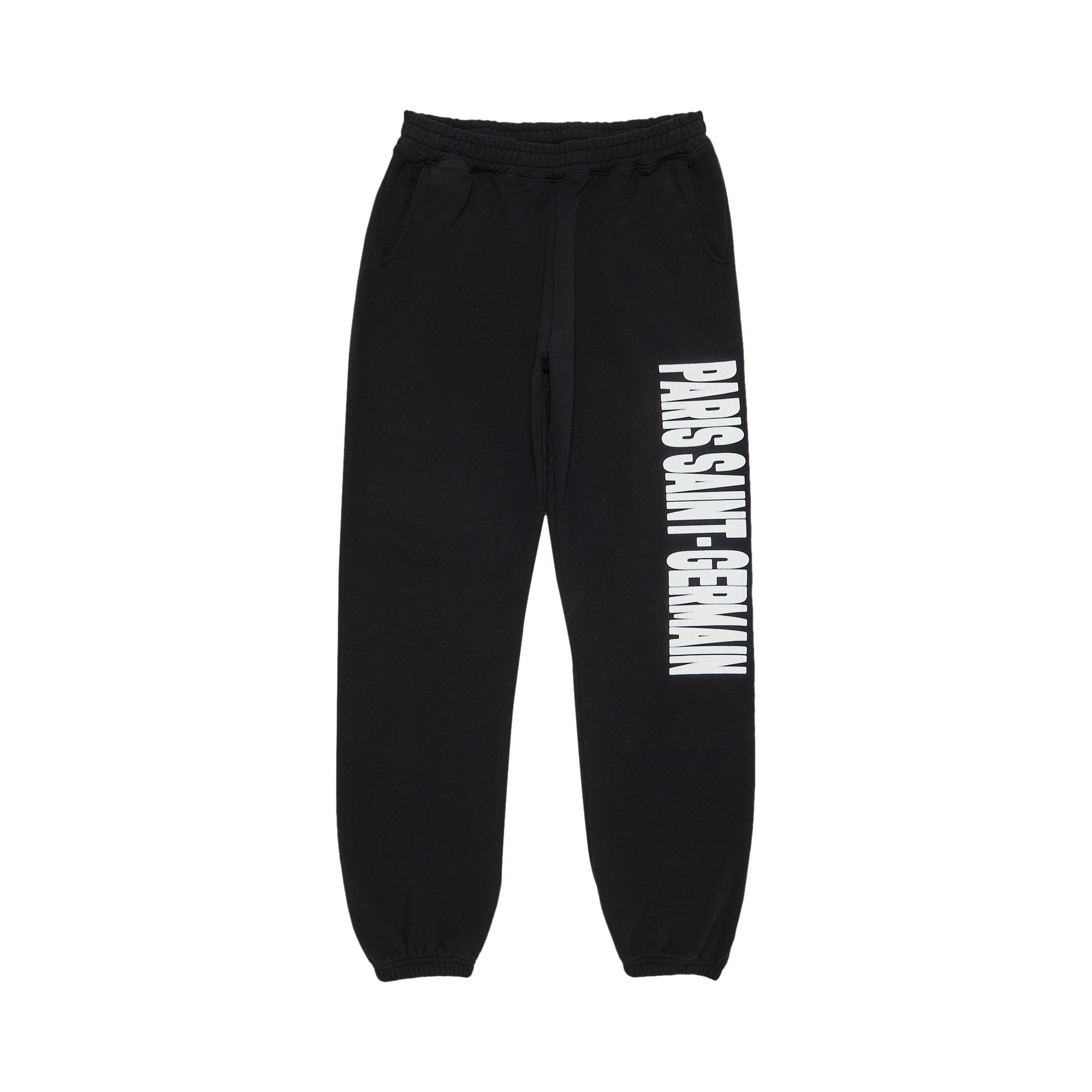Pre-owned Paris Saint-germain Goat Exclusive Headline Logo Sweatpants 'black' | Men's Size Xl