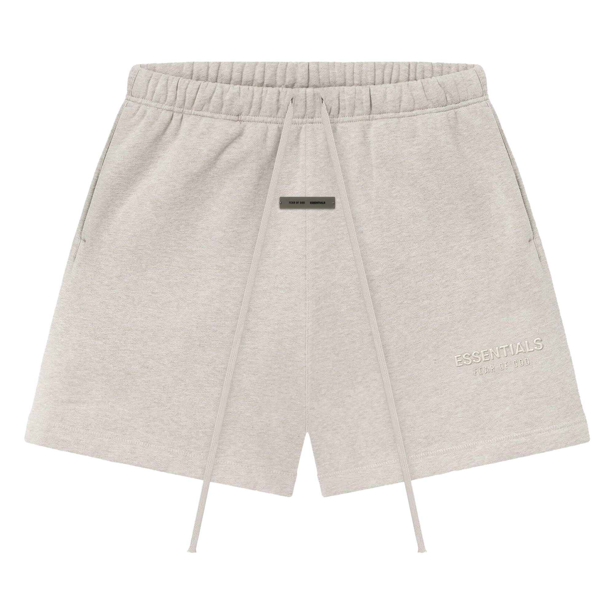Pre-owned Essentials Fear Of God Classic Sweatshort 'heather Stone' | Grey | Men's Size S In Gray