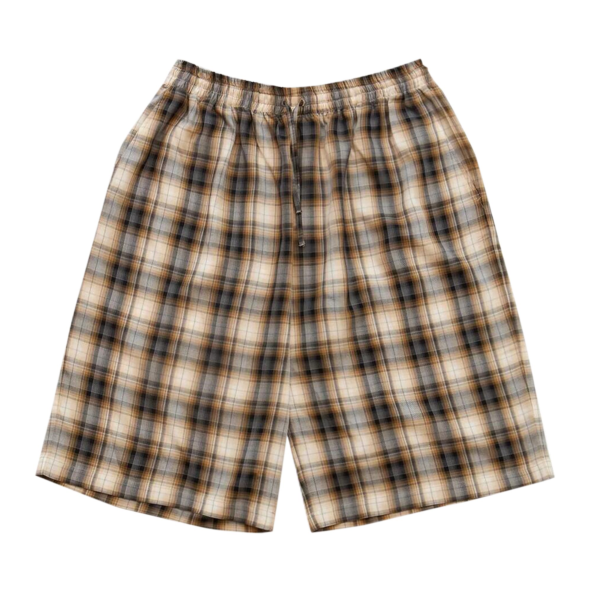Pre-owned Acne Studios Plaid Skater Shorts 'beige' | Tan | Men's Size L