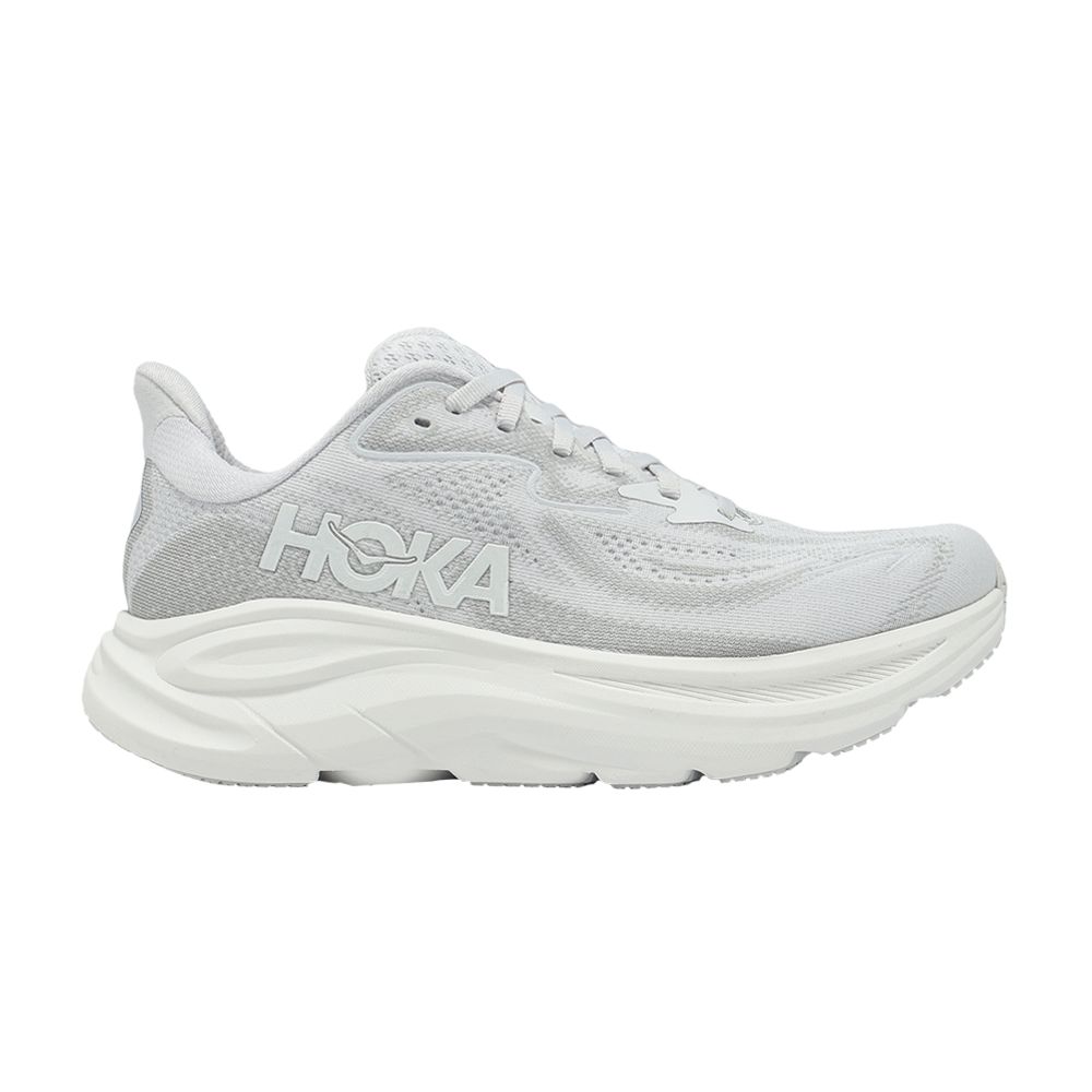 Pre-owned Hoka Wmns Clifton 10 Wide 'stellar Grey' | Women's Size 7.5 In Gray