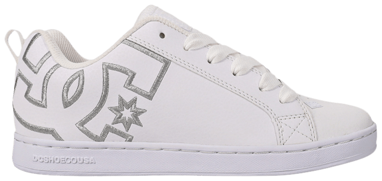 Dc Wmns Court Graffik White Silver