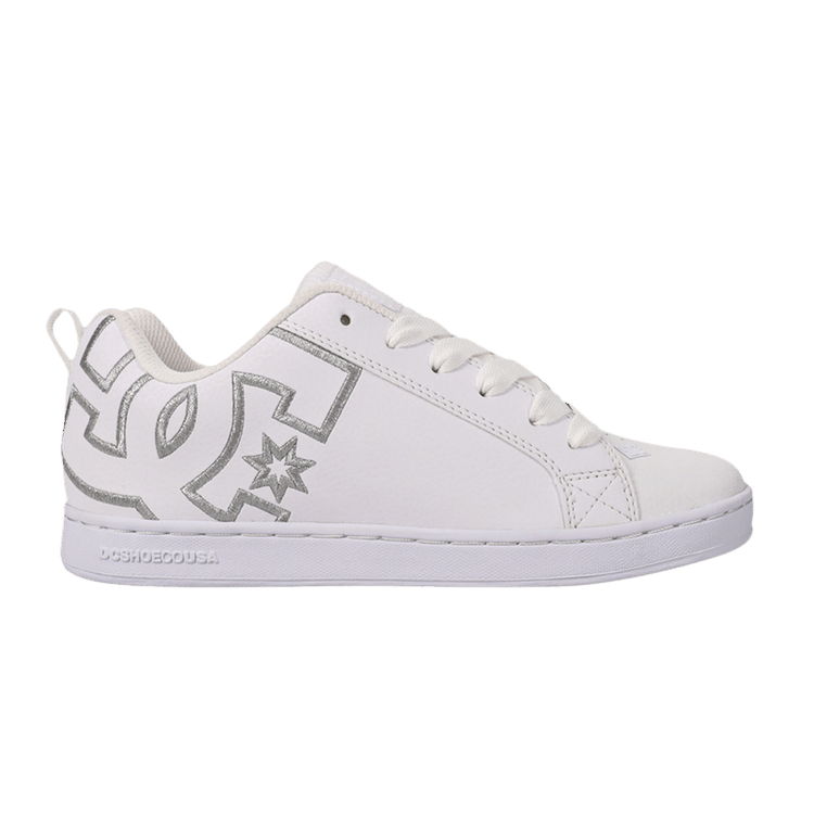 Buy Dc Wmns Court Graffik 'White Silver' - 300678 WM5 | GOAT