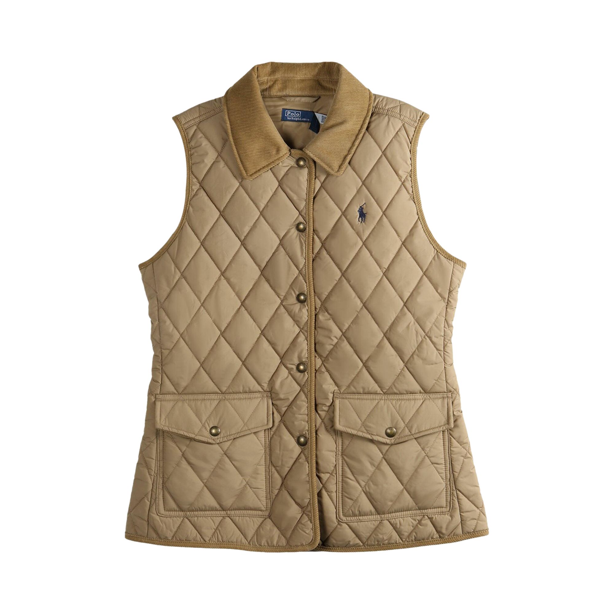Pre-owned Polo Ralph Lauren Poly Woven Coat 'desert Khaki' | Tan | Women's Size S