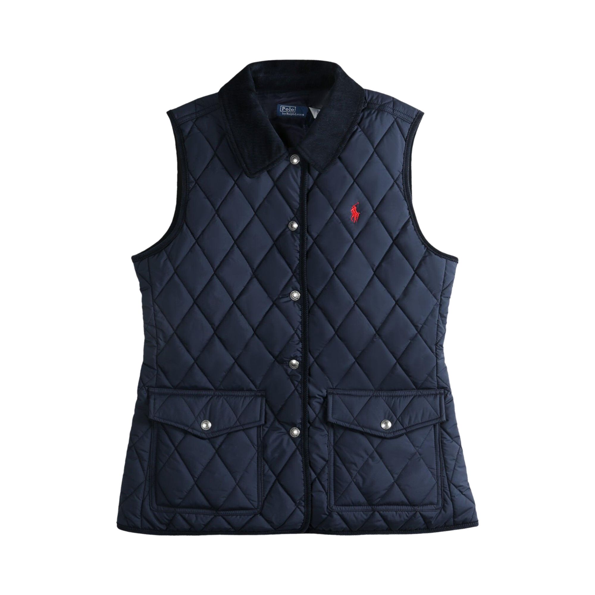 Pre-owned Polo Ralph Lauren Poly Woven Coat 'navy' | Blue | Women's Size Xs