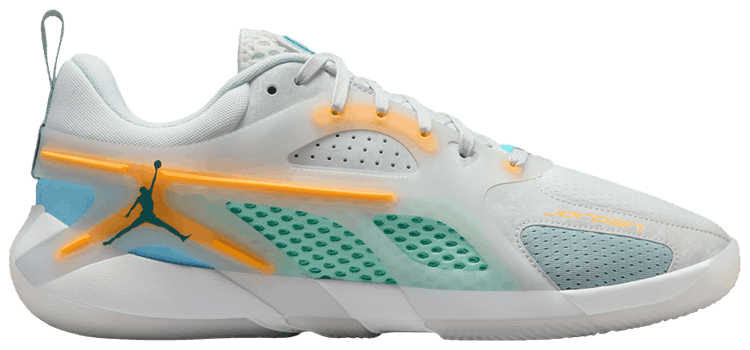 Buy Air Jordan Heir PF 'Off White Mineral Teal Orange' - FQ3859