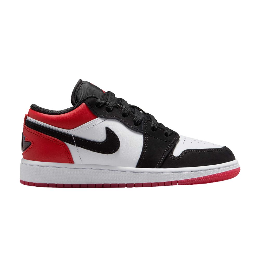 Air Jordan 1 Low SE GS 'Black Toe' | White | Kid's Size 7 - IB8970-106