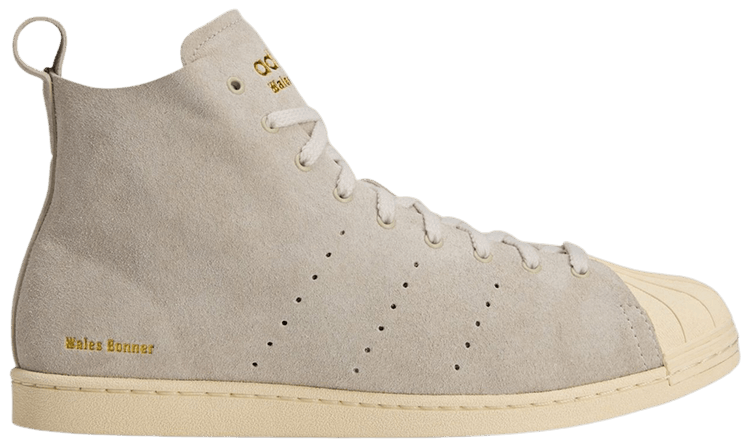 Wales Bonner x adidas Superstar High Mist Stone