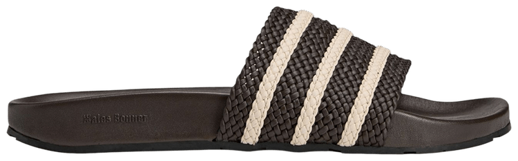 Buy Wales Bonner x Adilette Slides 'Dark Brown Wonder White