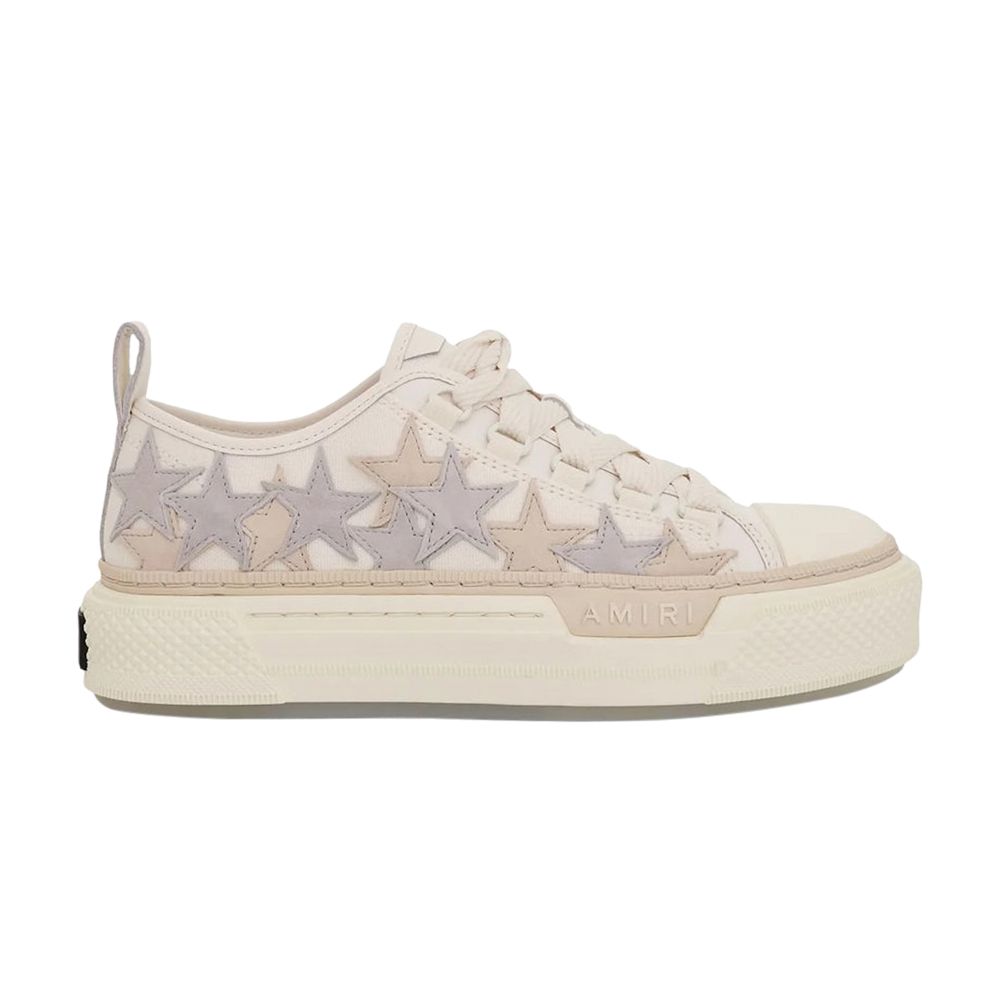 Pre-owned Amiri Wmns Stars Court Low 'white Grey' | Cream | Women's Size 39