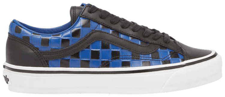 Vans Old Skool 36 Vibram Leather Checkerboard   Black True Blue