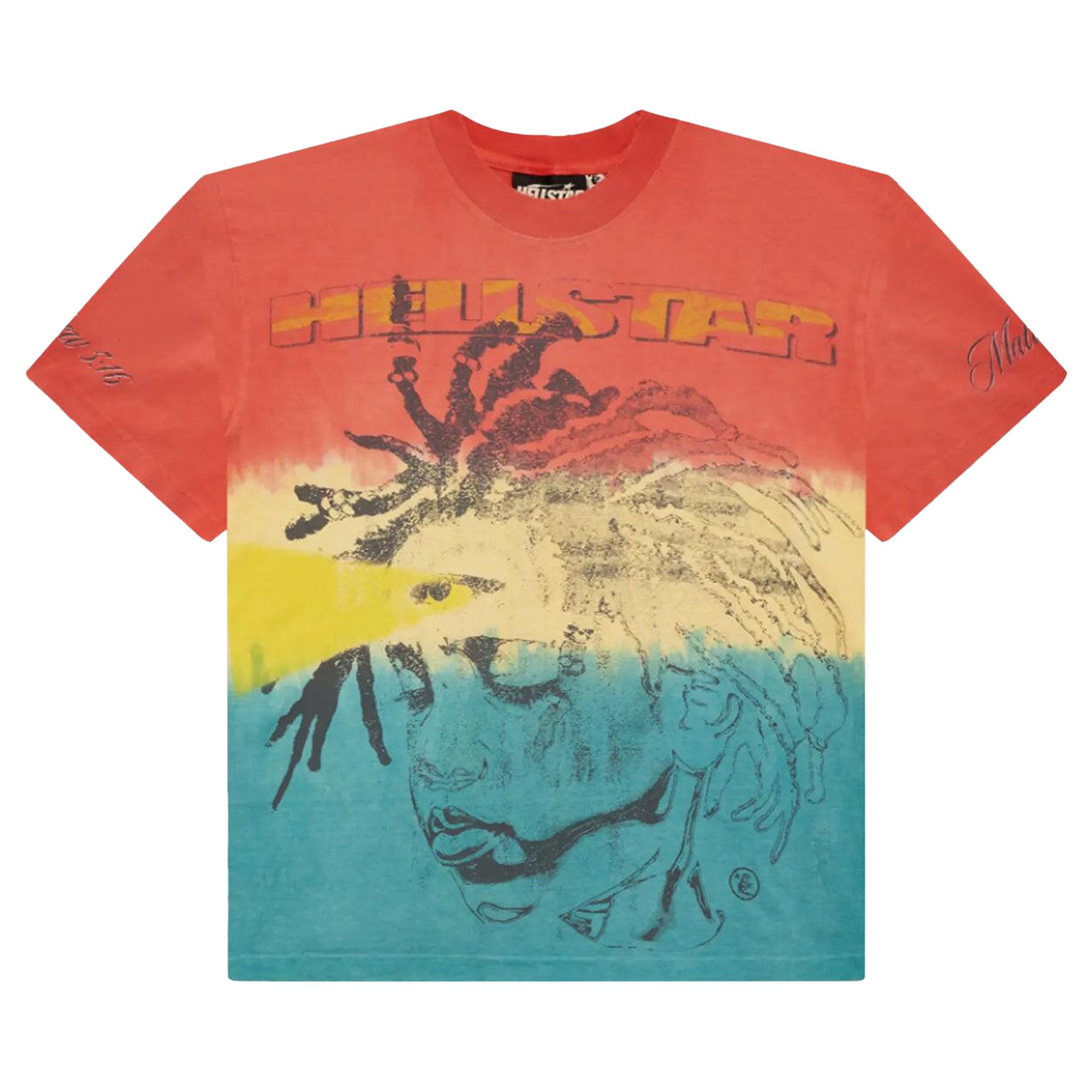 Pre-owned Hellstar Rasta T-shirt 'multicolor' | Multi-color | Men's Size Xl