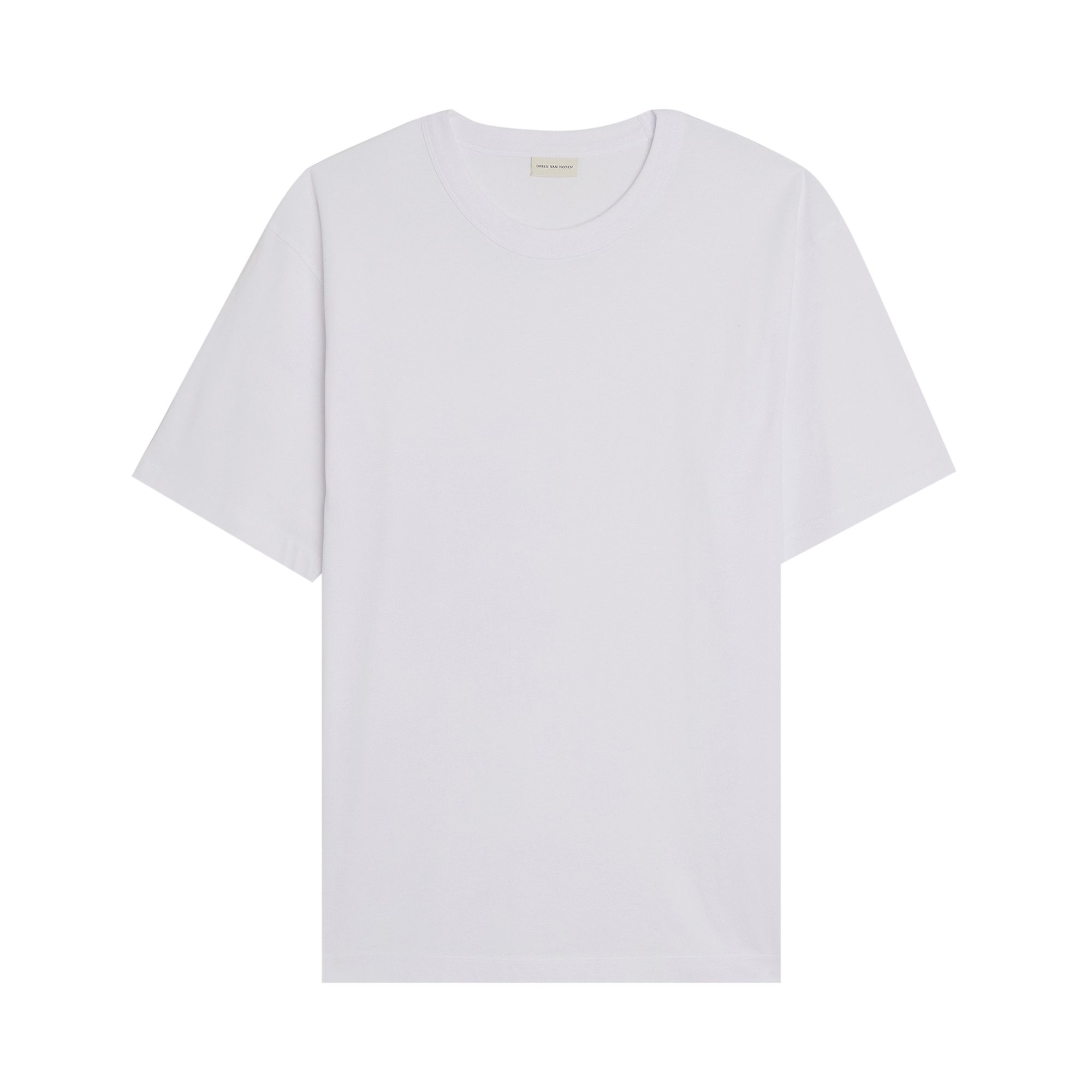 Pre-owned Dries Van Noten Medium Fitted T-shirt 'white' | Men's Size S