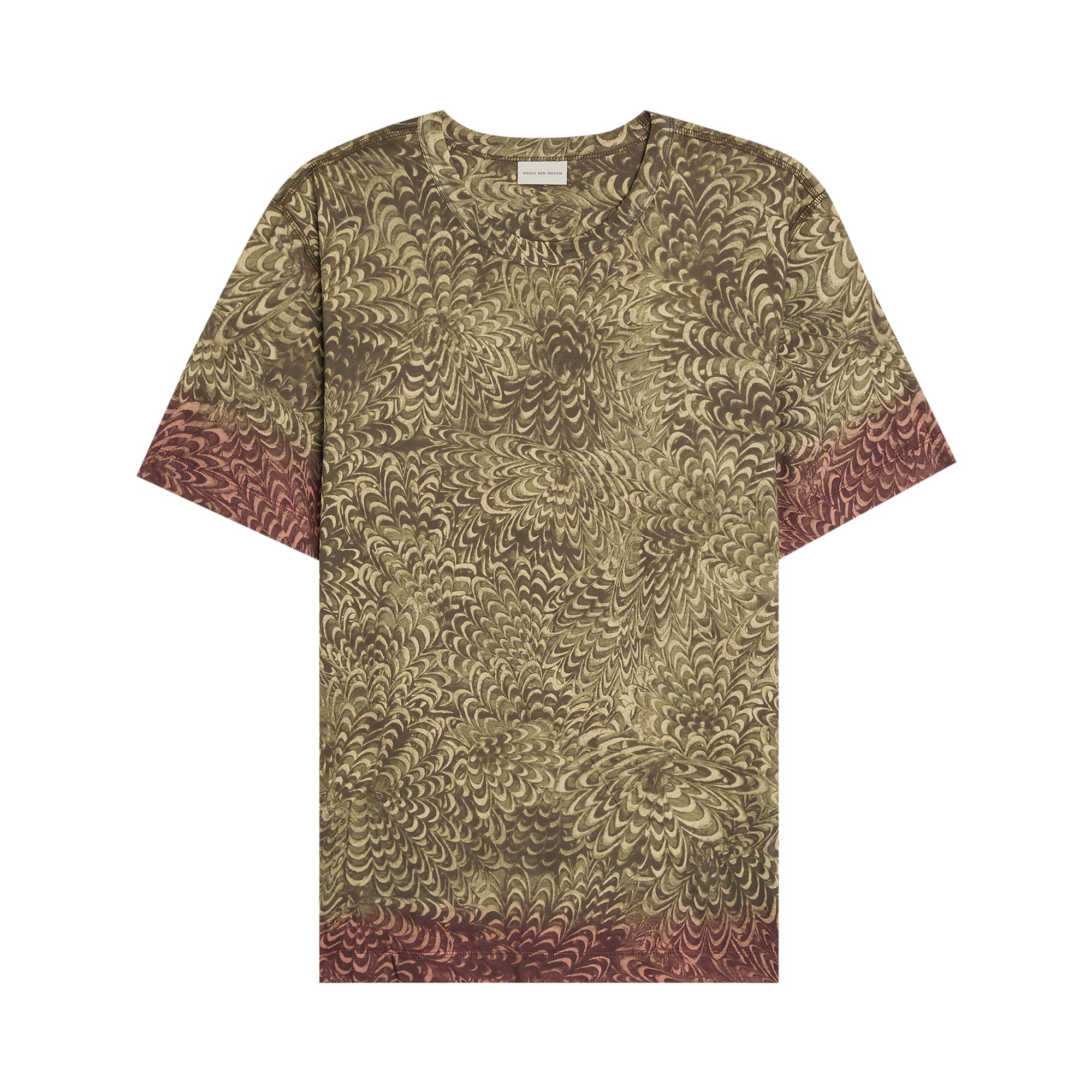 Pre-owned Dries Van Noten Hubba Print T-shirt 'anthracite' | Grey | Men's Size L
