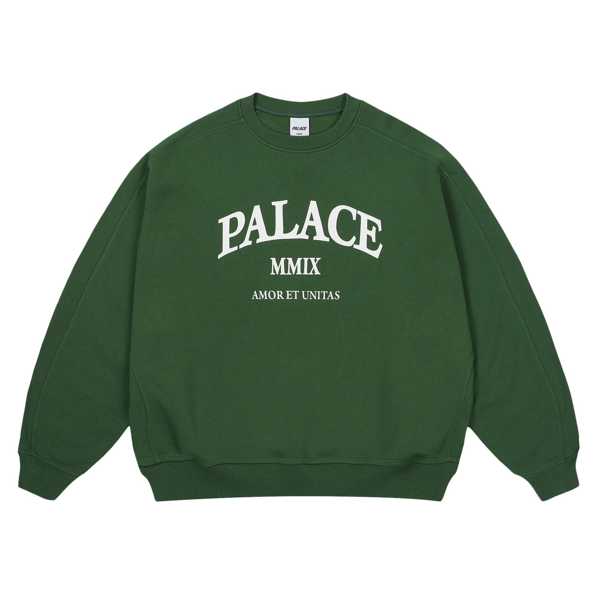 Pre-owned Palace Unitas Oversized Crew 'green' | Men's Size M