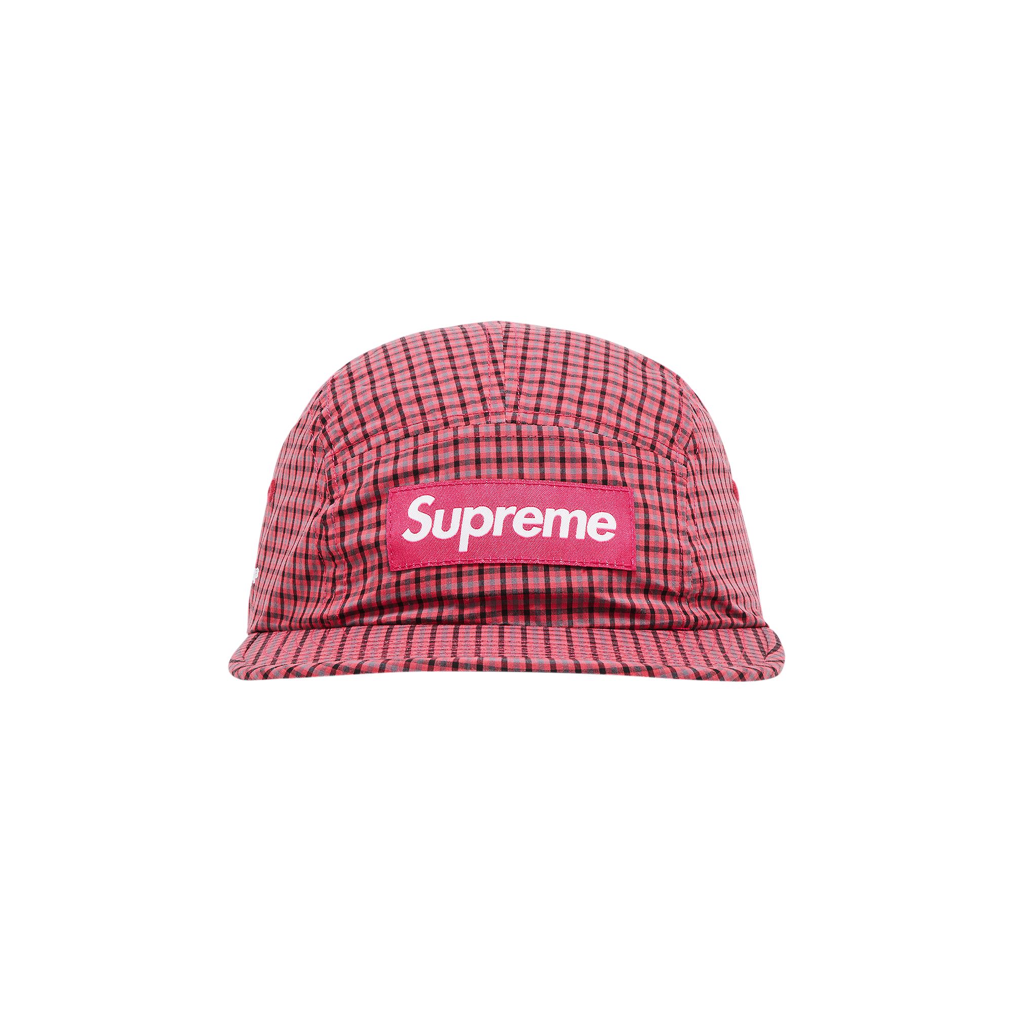 Pre-owned Supreme X Cordura Plaid Camp Cap 'red' | Men's Size Onesize