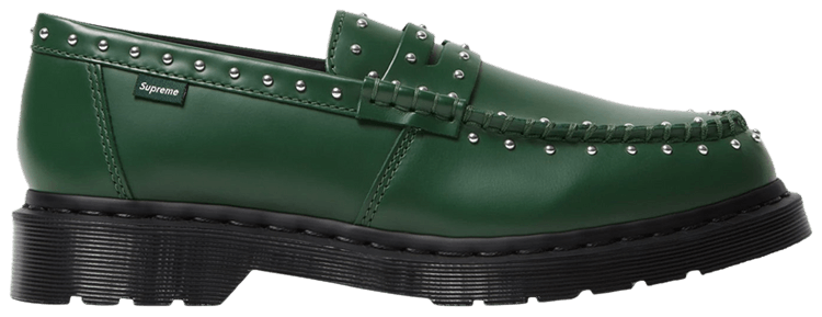 【Dr. Martens x Supreme】Studded Penton Loafers Dark Green Buy Supreme x Penton Studded Loafer 'Dark Green' - 41873300