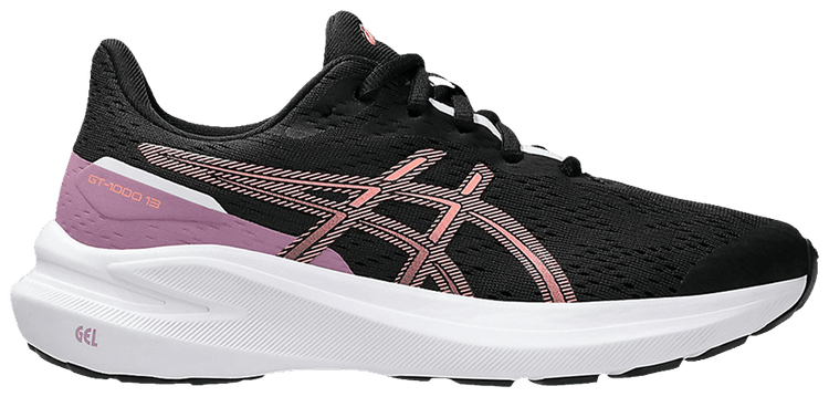 ASICS GT 1000 13 GS Black Sun Coral