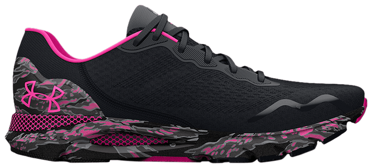 Under Armour Wmns HOVR Sonic 6 Camo   Black Rebel Pink
