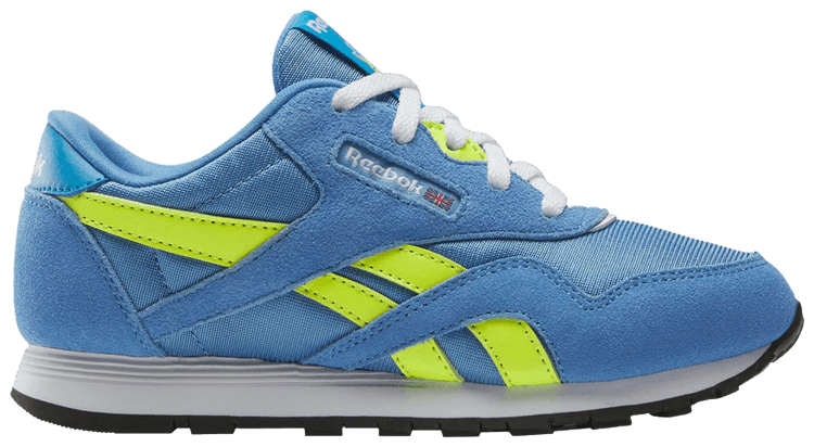 Reebok Classic Nylon Little Kid Essential Blue Solar Acid Yellow