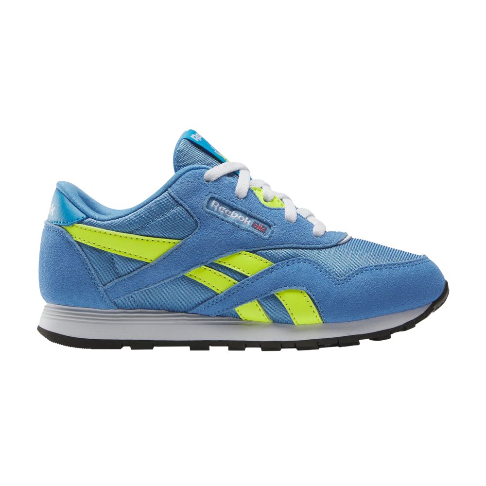 Reebok Classic Nylon Little Kid 'Essential Blue Solar Acid Yellow' | Kid's Size 13 - 100209680