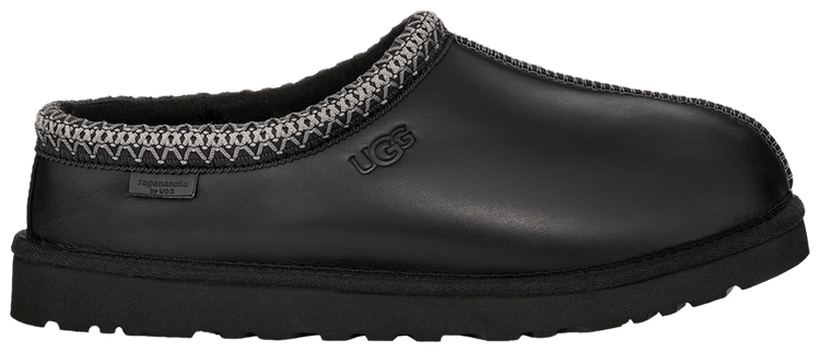 UGG Tasman Leather Regenerate Slipper Black