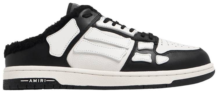 Amiri Skel Top Mule Black White