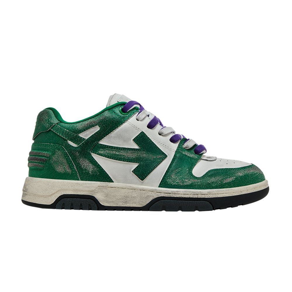 Pre-owned Off-white Out Of Office Vintage Leather 'white Green' | Men's Size 41