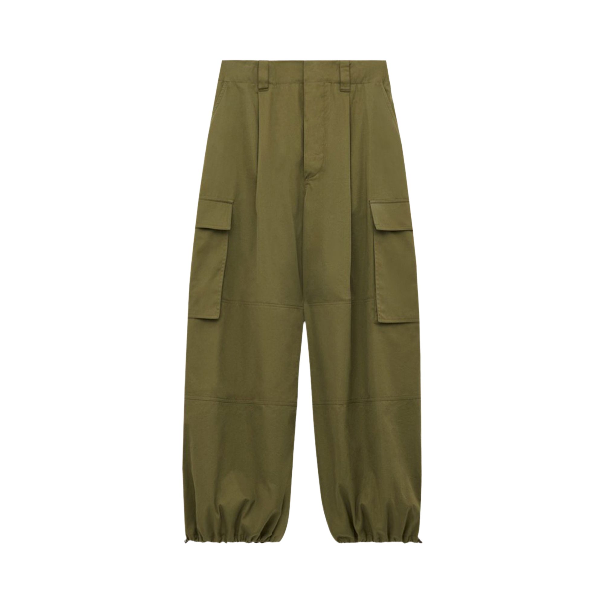 Pre-owned Loewe Cargo Trousers 'khaki Green' | Women's Size 36