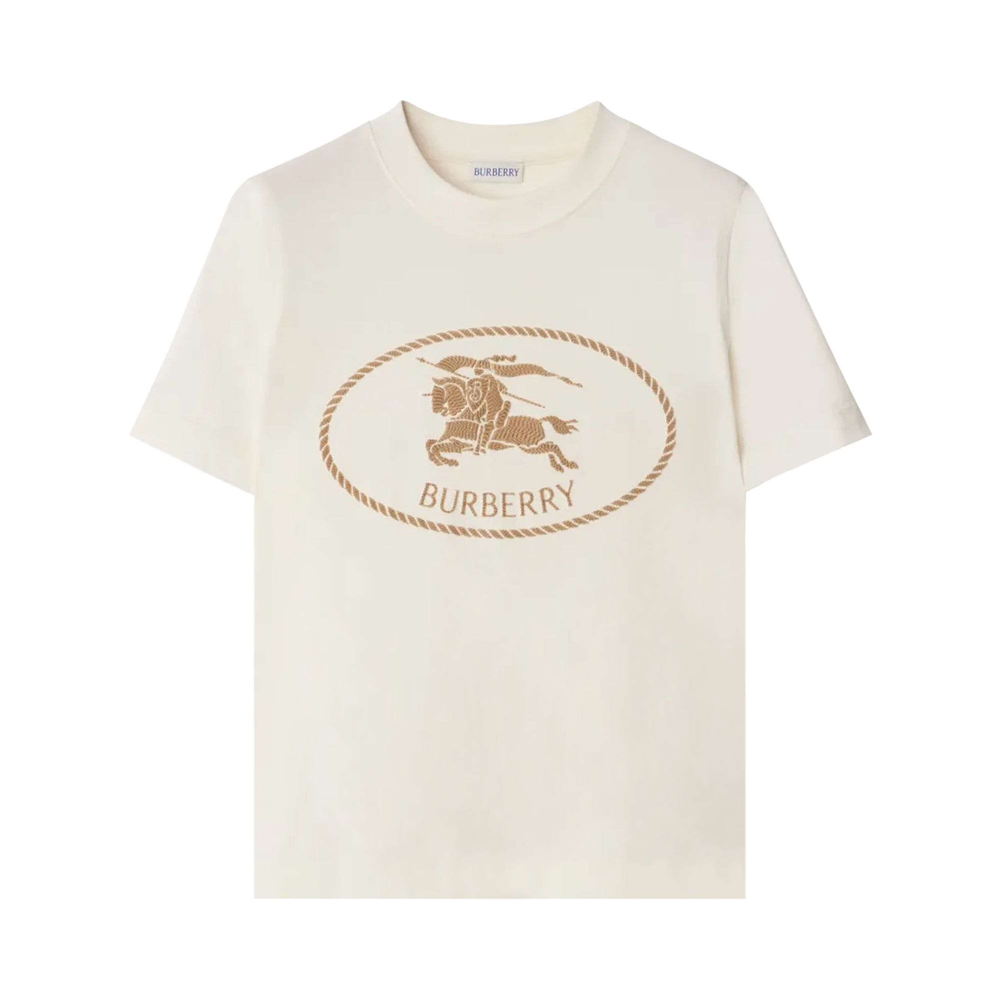 Pre-owned Burberry Frankie Top 'chalk' | Tan | Women's Size S In Brown